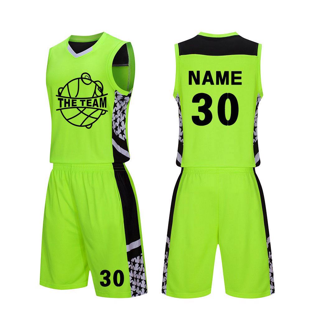100% Polyester made Reversible Basketball Jersey Custom Design Basketball Uniform - view 3