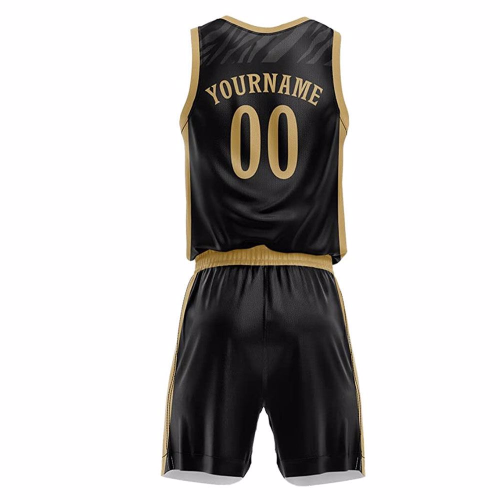    Top Quality Yellow Basketball Wear Men's Team Basketball Uniform