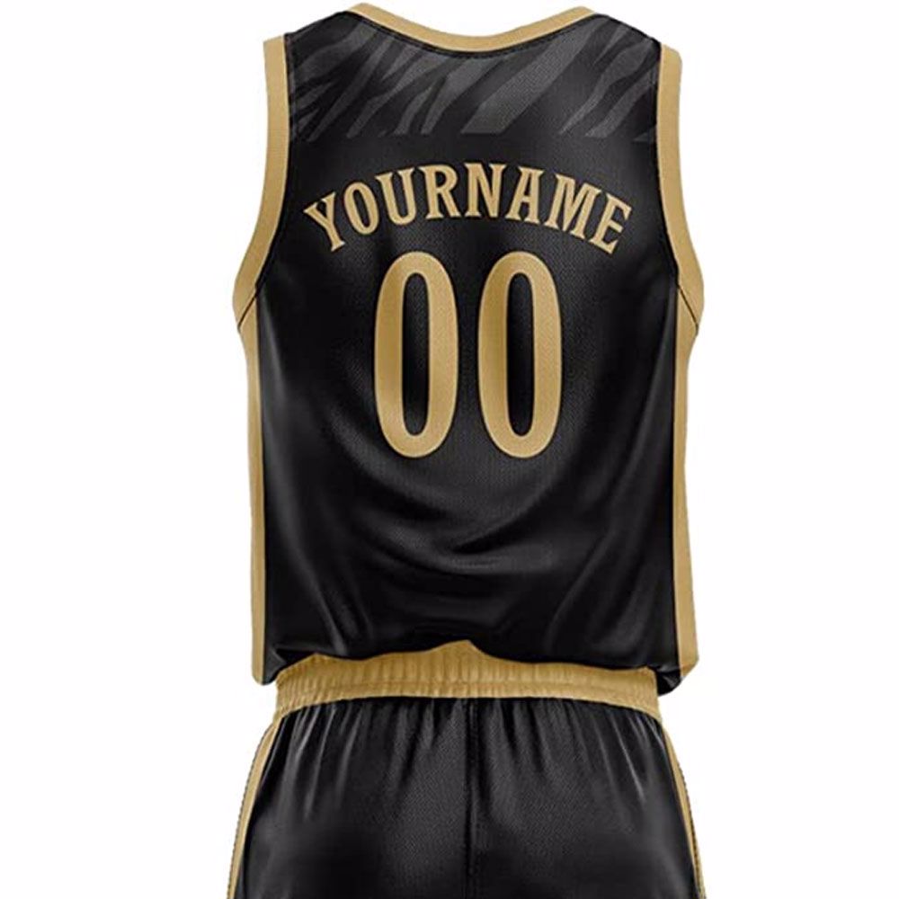    Top Quality Yellow Basketball Wear Men's Team Basketball Uniform - view 4