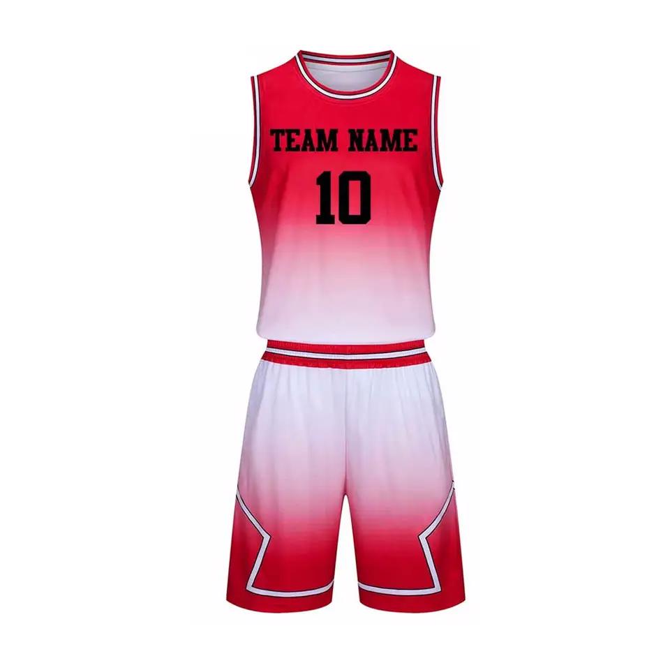 Custom Design Top Quality Basketball Uniform Men Quick Dry