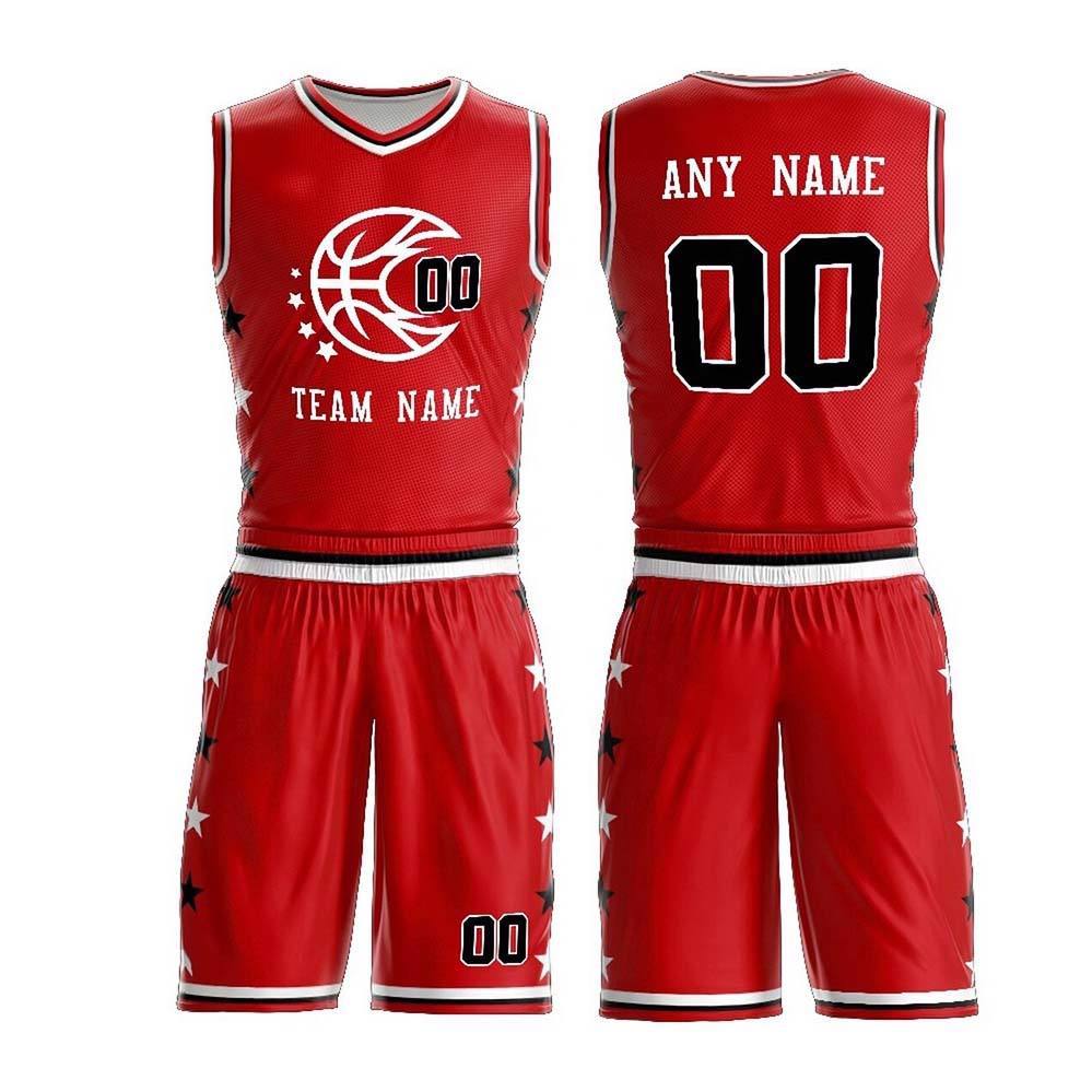 Plus Size Best Selling Men Fashion Basketball Uniform Set Top Quality