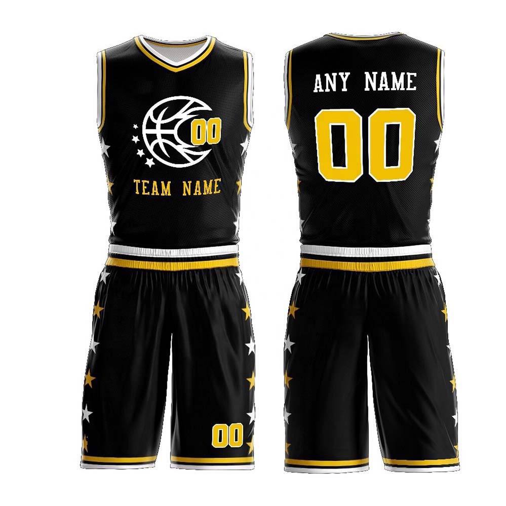 Plus Size Best Selling Men Fashion Basketball Uniform Set Top Quality - view 3