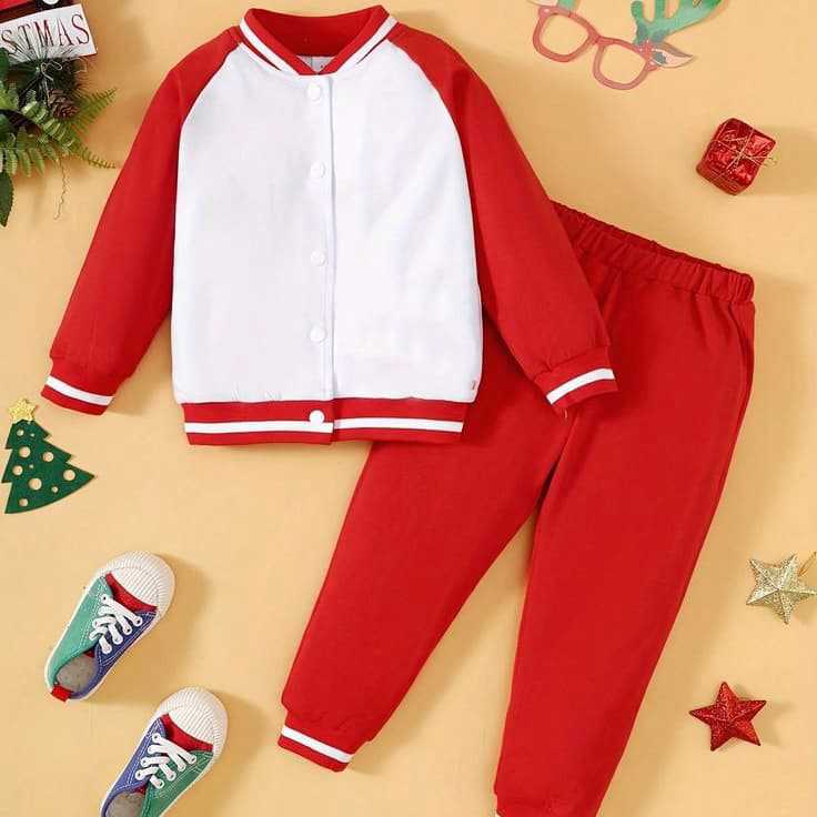 Kids Tracksuits Fleece Material Different Custom Designing