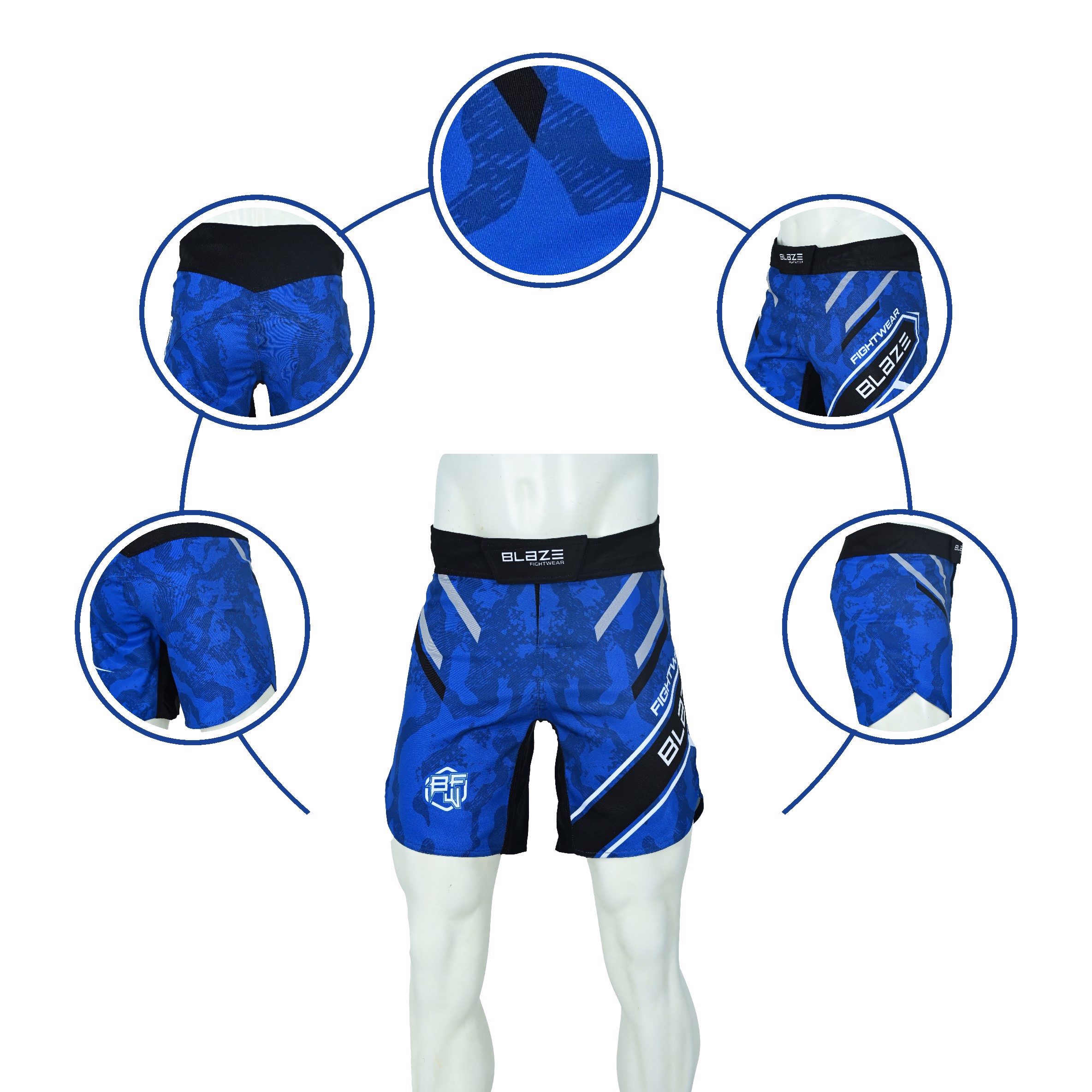 Custom MMA Shorts Durable and Lightweight BJJ Fight Wear Four Way Stretch No Gi Training Short - view 9