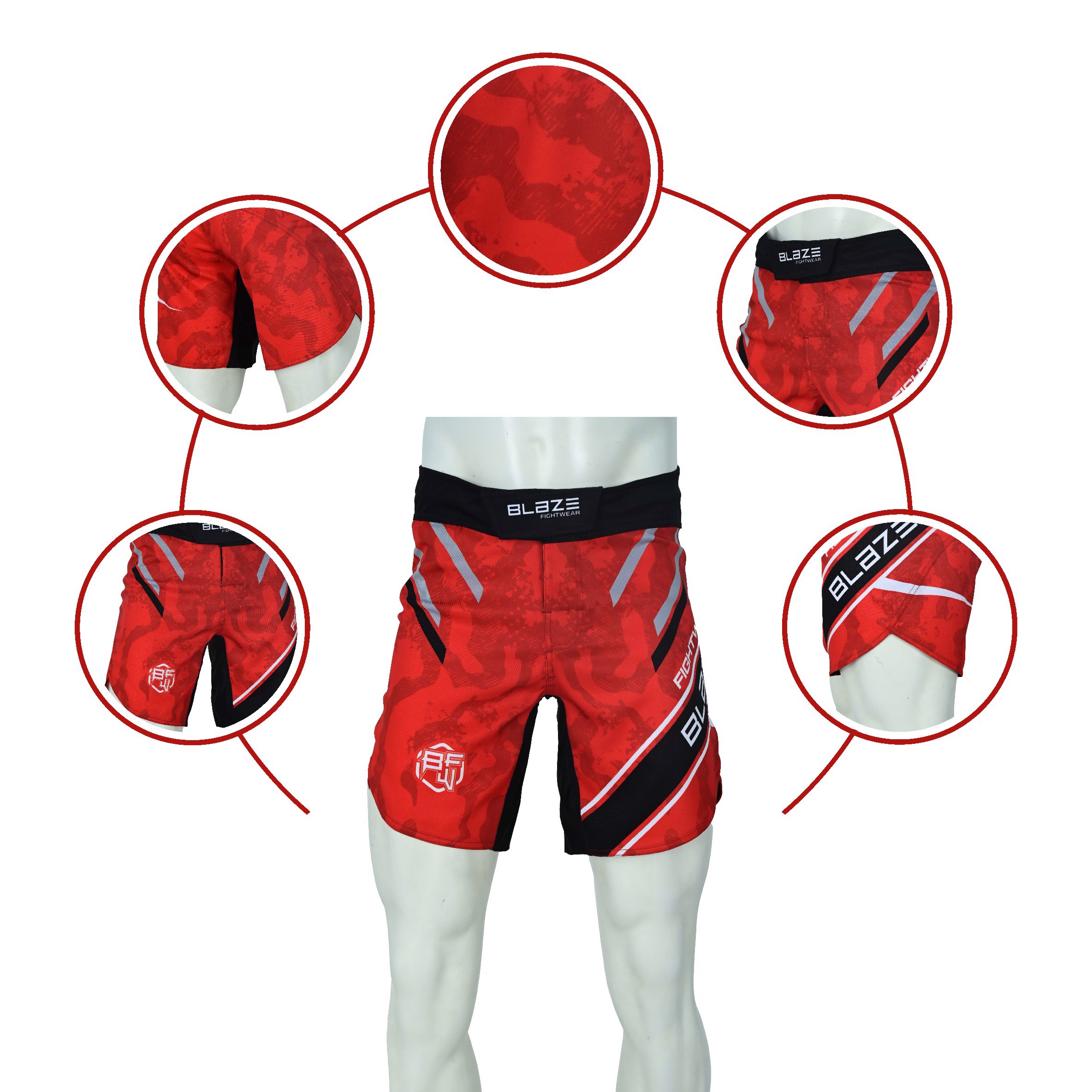 OEM MMA Shorts Durable and Lightweight BJJ Fight Wear Four Way Stretch No Gi Training Short - view 5