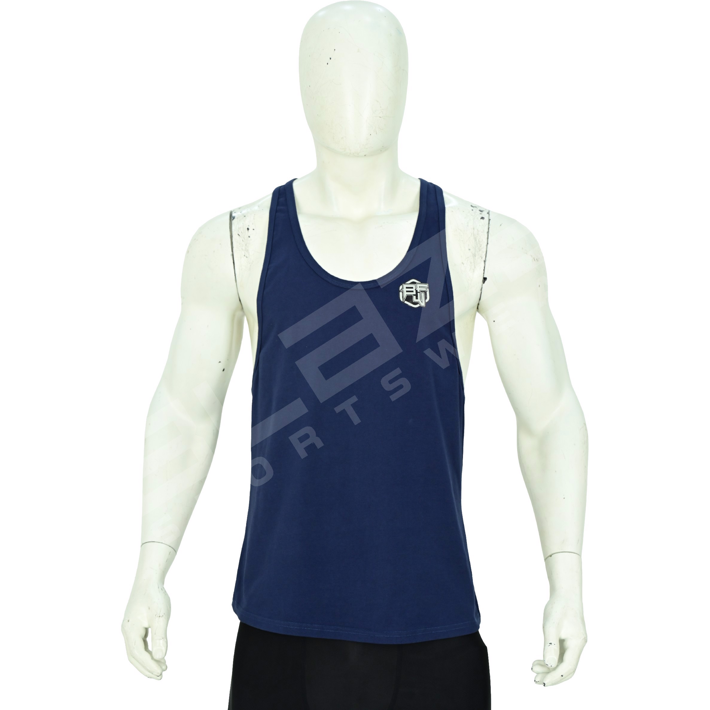 Custom-made tank top: soft, breathable fabric, available for personalization to match your style - view 2