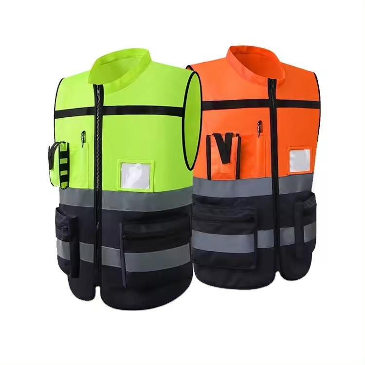 2024 New Factory Construction Guard High Visibility Work Safety Reflective Vest Wholesale Price