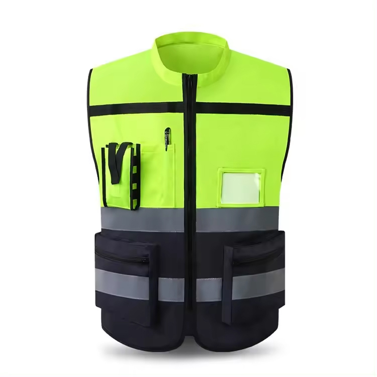 2024 New Factory Construction Guard High Visibility Work Safety Reflective Vest Wholesale Price - view 2