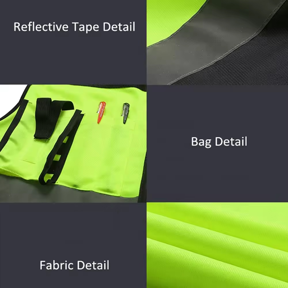 2024 New Factory Construction Guard High Visibility Work Safety Reflective Vest Wholesale Price - view 4