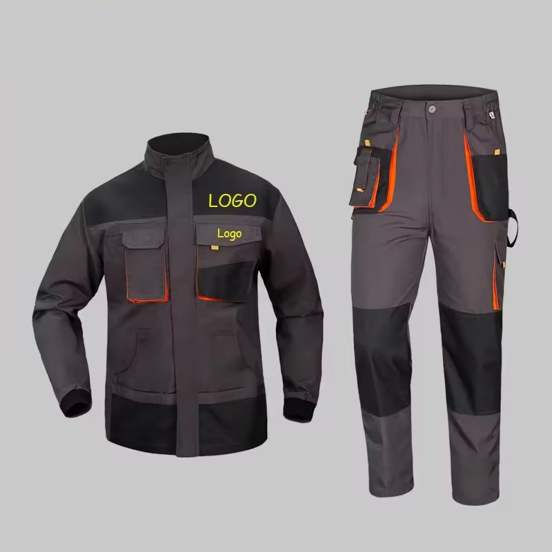 Work Clothes Men Mechanic Overalls Jacket Pants Trousers Construction Safety Working Uniforms Suit
