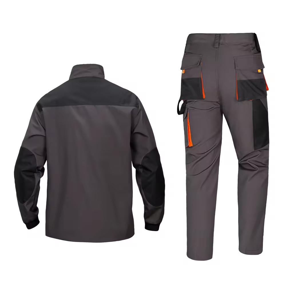 Work Clothes Men Mechanic Overalls Jacket Pants Trousers Construction Safety Working Uniforms Suit - view 2