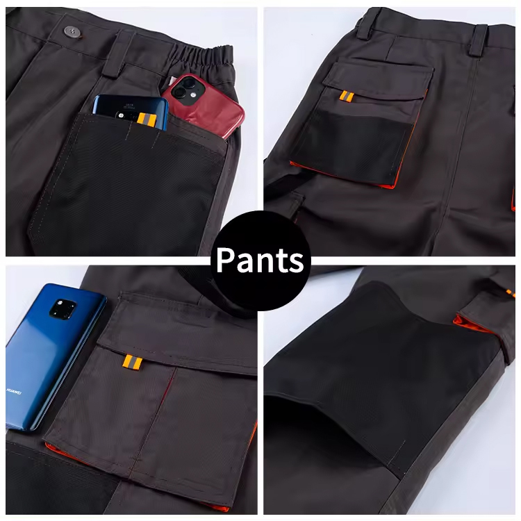 Work Clothes Men Mechanic Overalls Jacket Pants Trousers Construction Safety Working Uniforms Suit - view 5