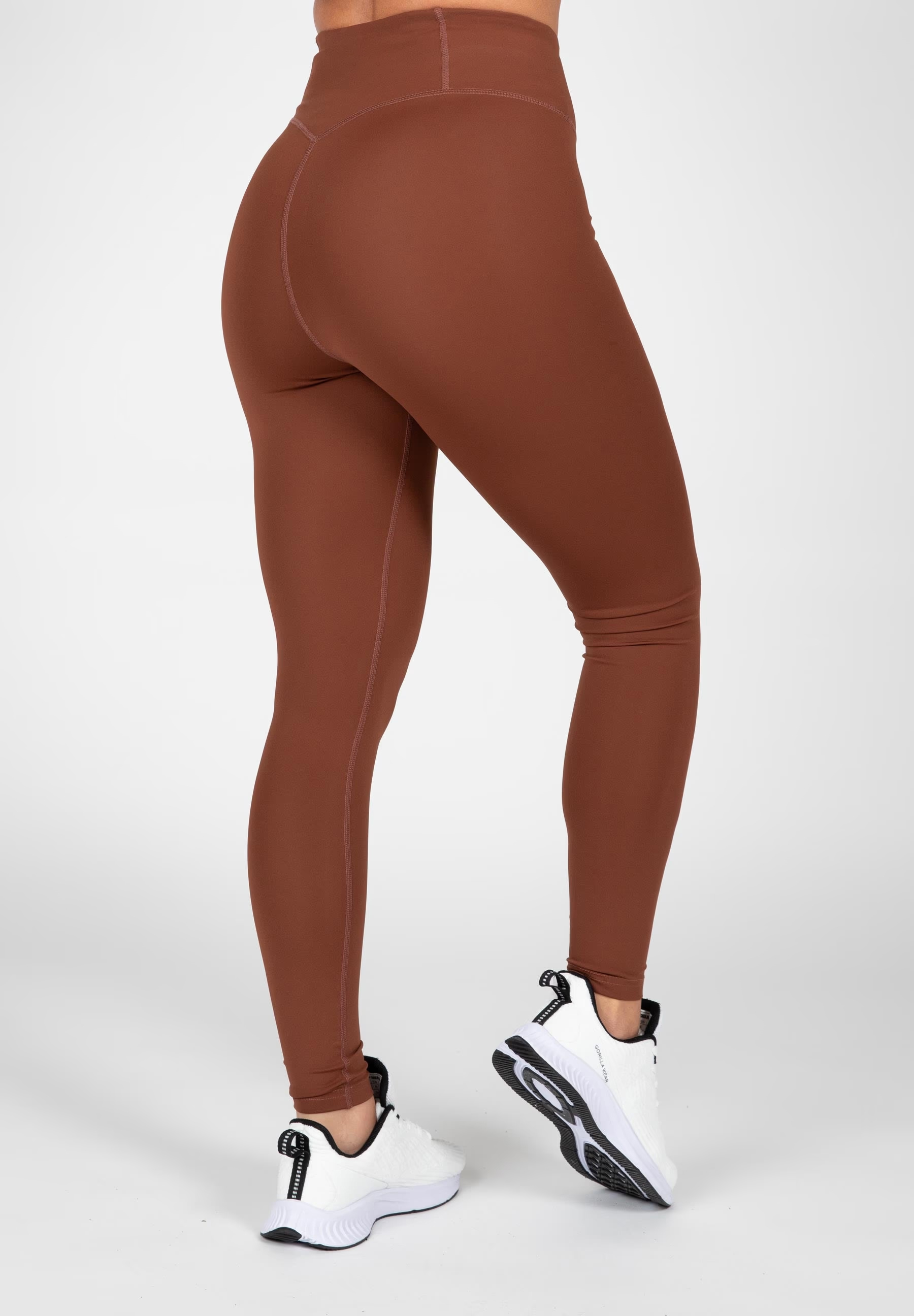 Leggings Brown High Quality Gymwear Spandex Squat Proof Wear - view 2