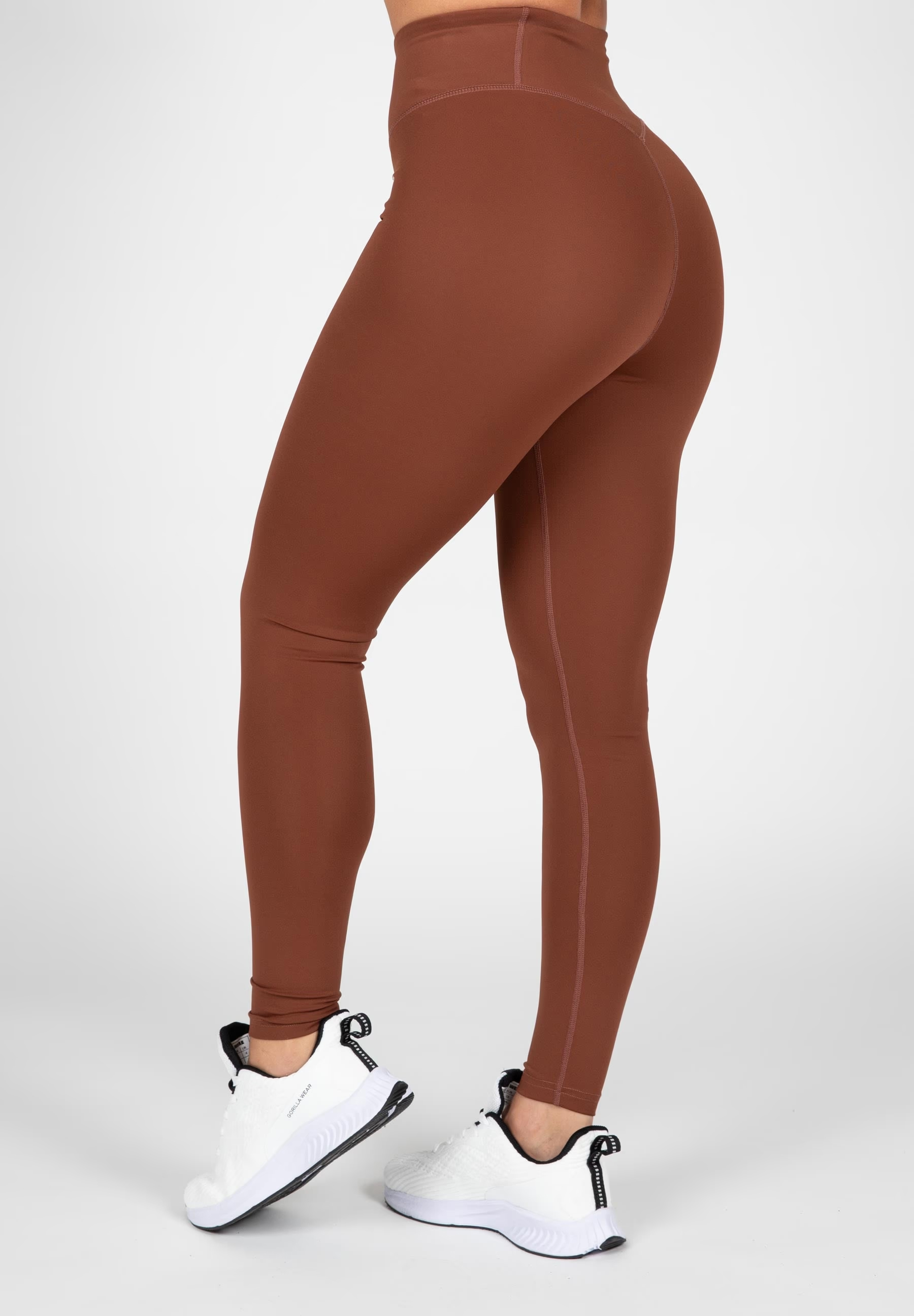 Leggings Brown High Quality Gymwear Spandex Squat Proof Wear - view 3