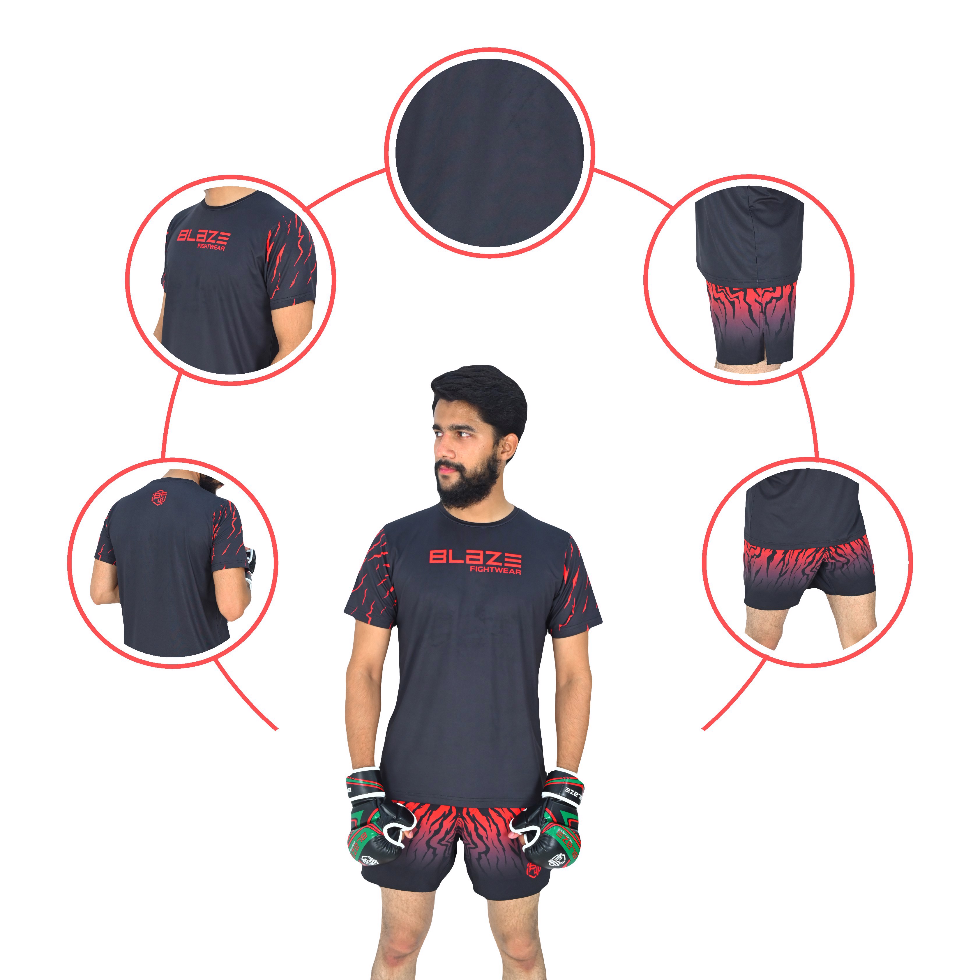 Custom MMA training outfits: , four-way stretch training apparel for enhanced performance. - view 9
