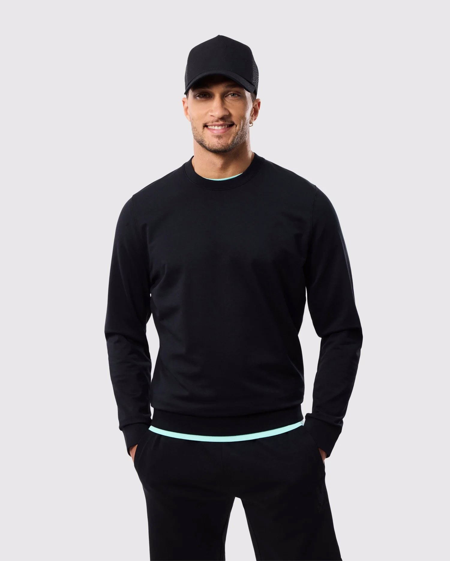 Men's Sweater French Terry Crewneck Sweat Shirt Different Designs Multiple Colours - view 2