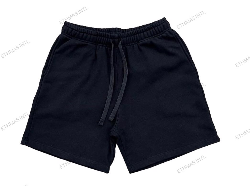 Customized Cotton French Terry Acid was Sun Fade Shorts - view 3