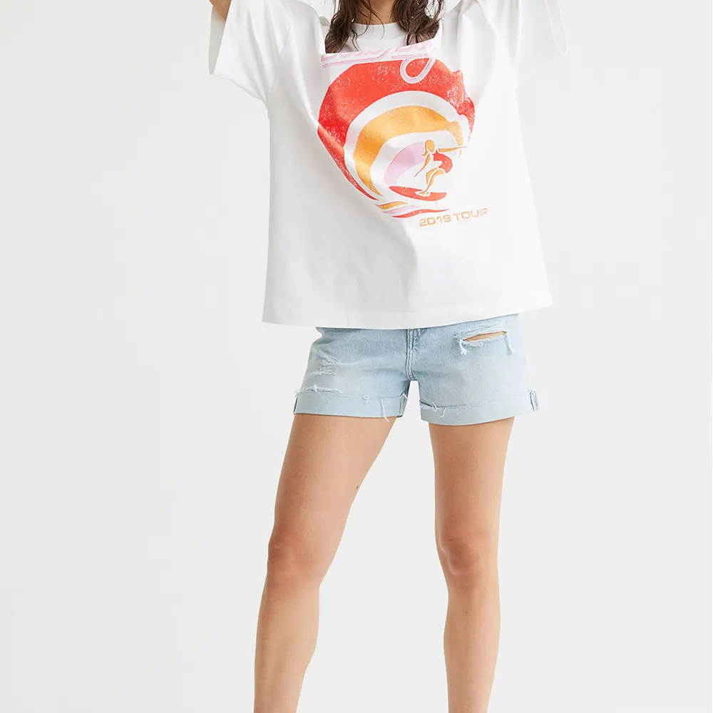 Wholesale Women Ladies 100% Cotton T Shirt Modern Fashionable Design High Quality T-shirt For Women - view 4