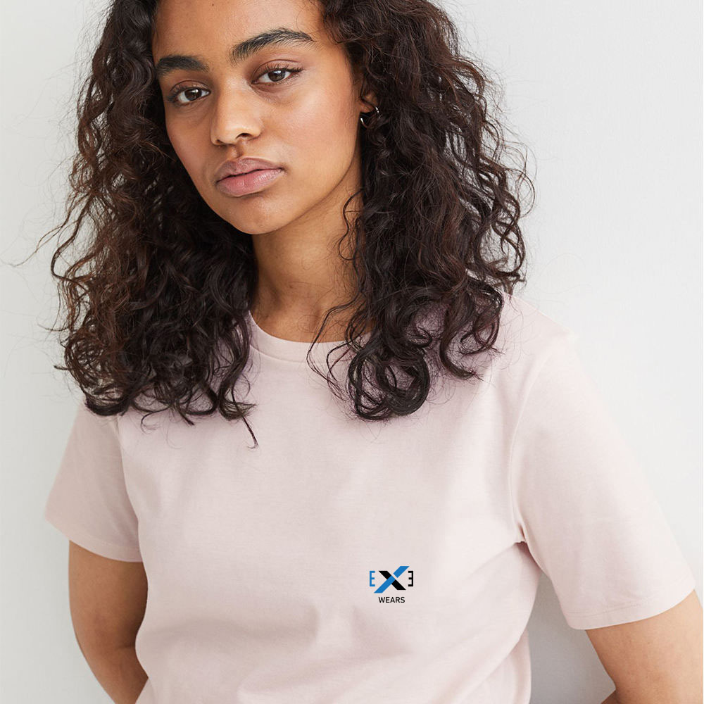 Custom Baby Girl Tee Plain Summer Cotton Tight Slim Fit Shirt White T-shirt customized logo Ladies  - view 6