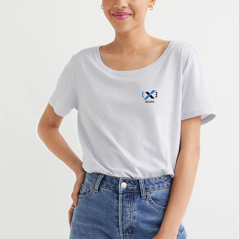  New Shirts Fashionable Casual Top Shirts Short Sleeve T Shirt Ladies Women Knitted 100% Cotton  - view 2