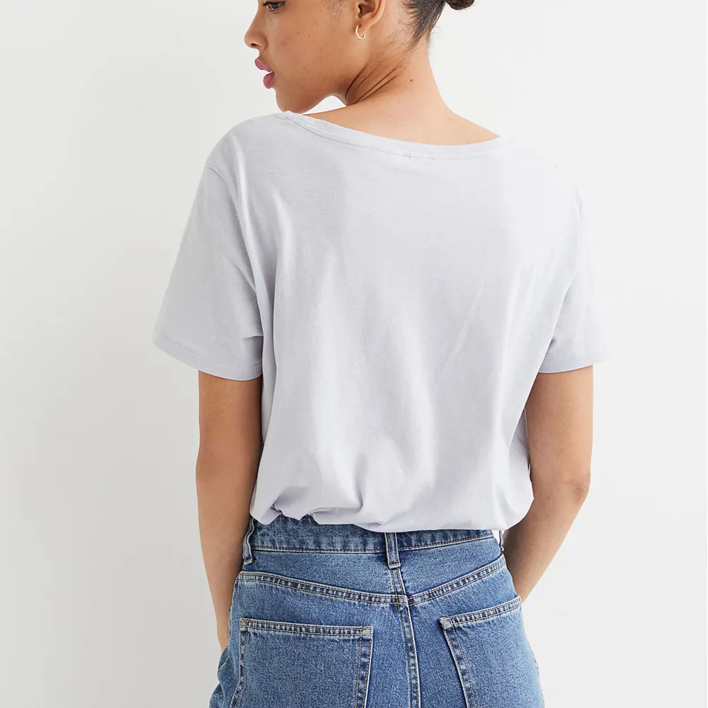  New Shirts Fashionable Casual Top Shirts Short Sleeve T Shirt Ladies Women Knitted 100% Cotton  - view 5