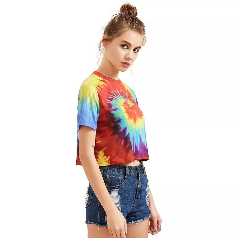Hot selling fashion 100% premium cotton crew neck new custom wholesale women top quality T-shirt  - view 4