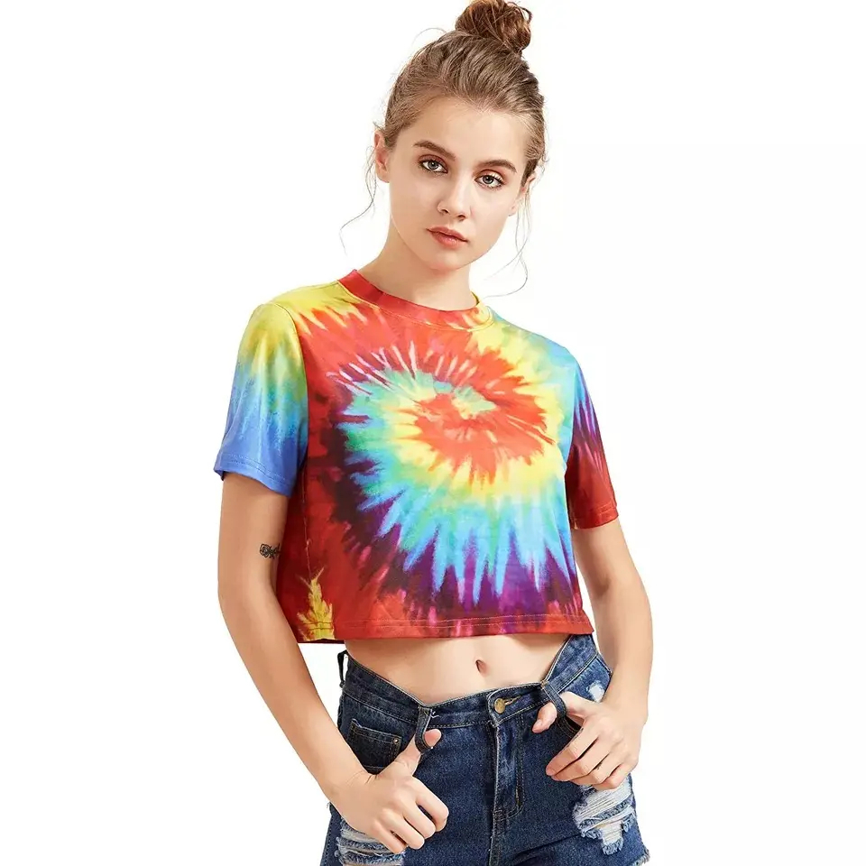 Hot selling fashion 100% premium cotton crew neck new custom wholesale women top quality T-shirt  - view 5