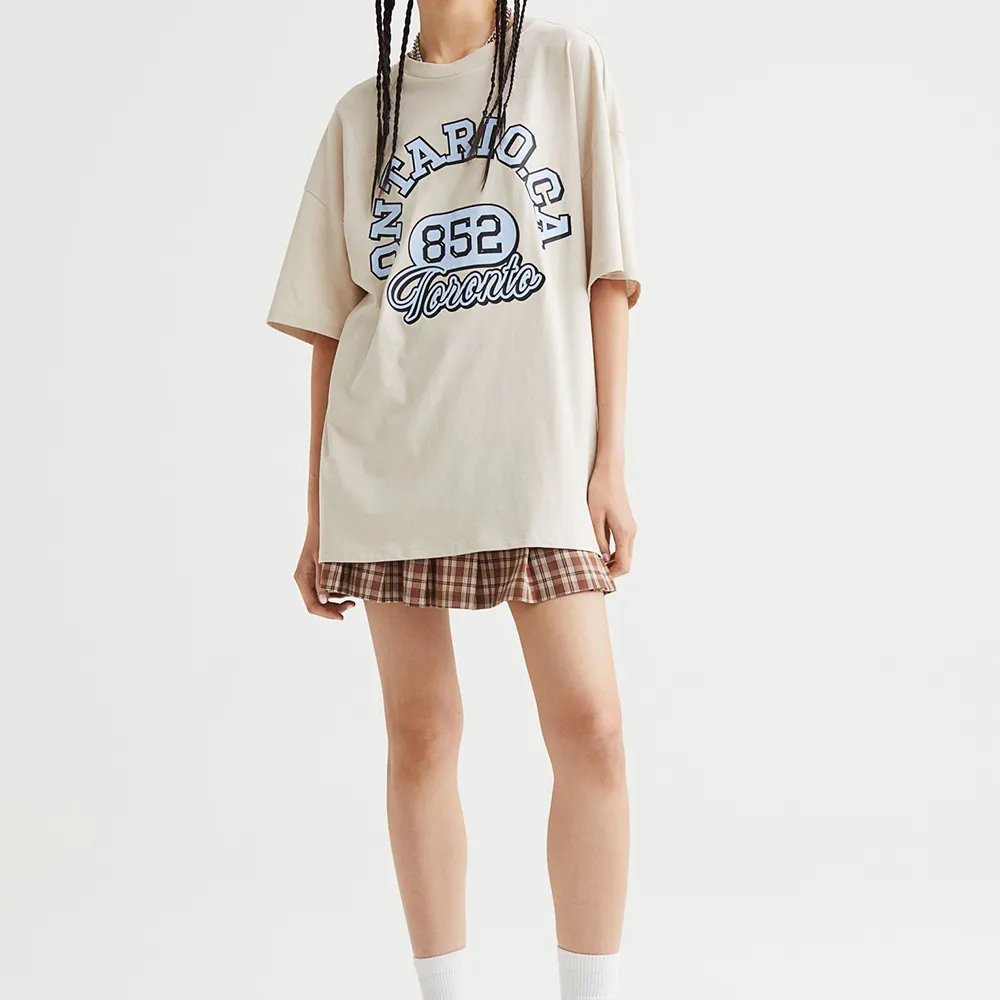 Wholesale Custom Logo Print Ladies Loose Blank Cotton T-shirt Crop Top High Quality Women's T-shirt - view 2