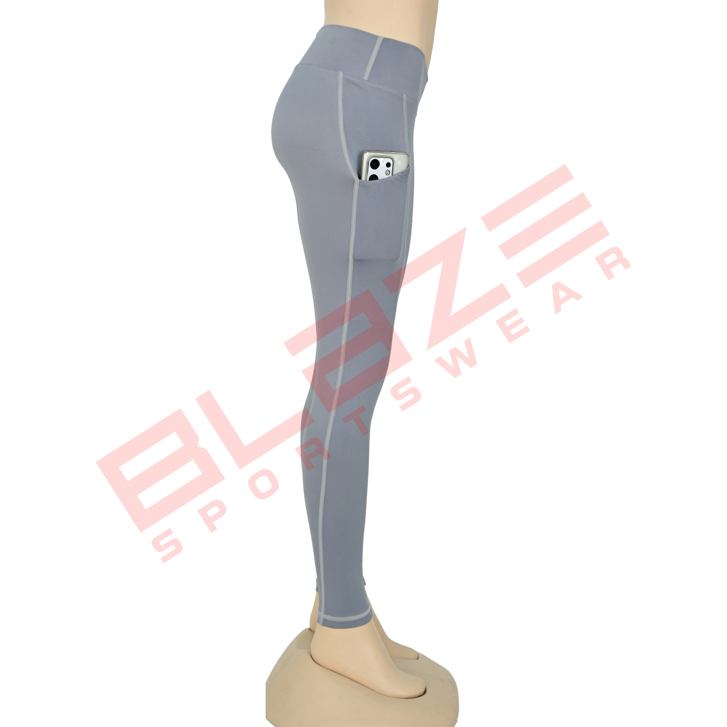 Customized High Waist Workout Sports Yoga pants Breathable Sweat Wicking Leggings 