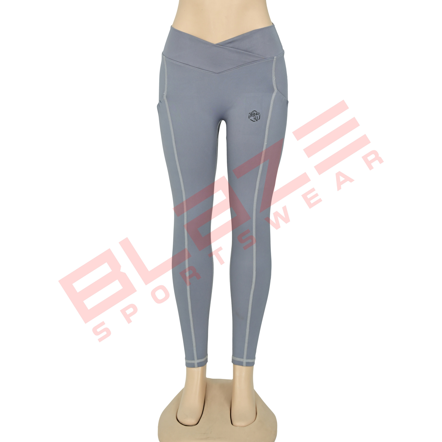 Customized High Waist Workout Sports Yoga pants Breathable Sweat Wicking Leggings  - view 2