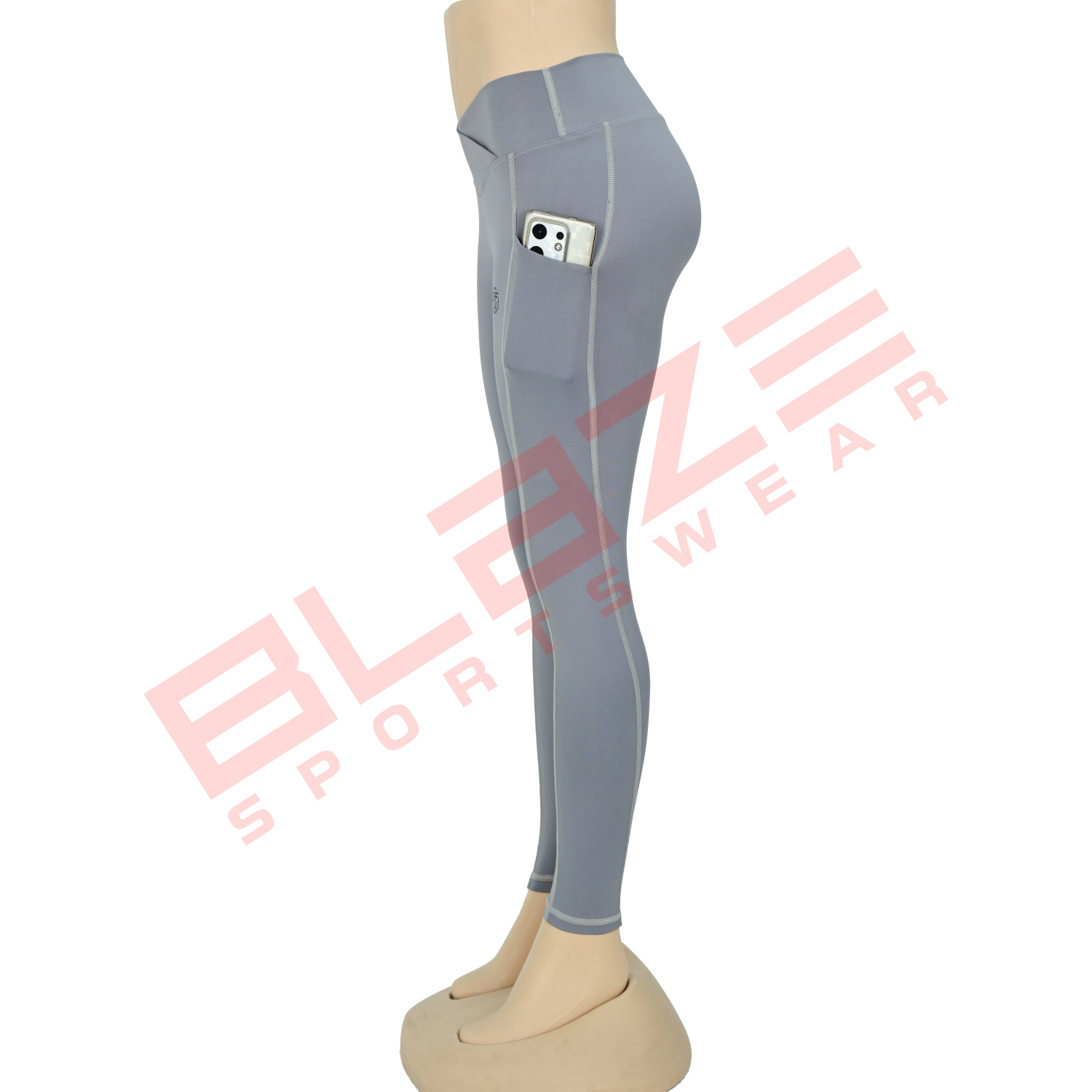 Customized High Waist Workout Sports Yoga pants Breathable Sweat Wicking Leggings  - view 3