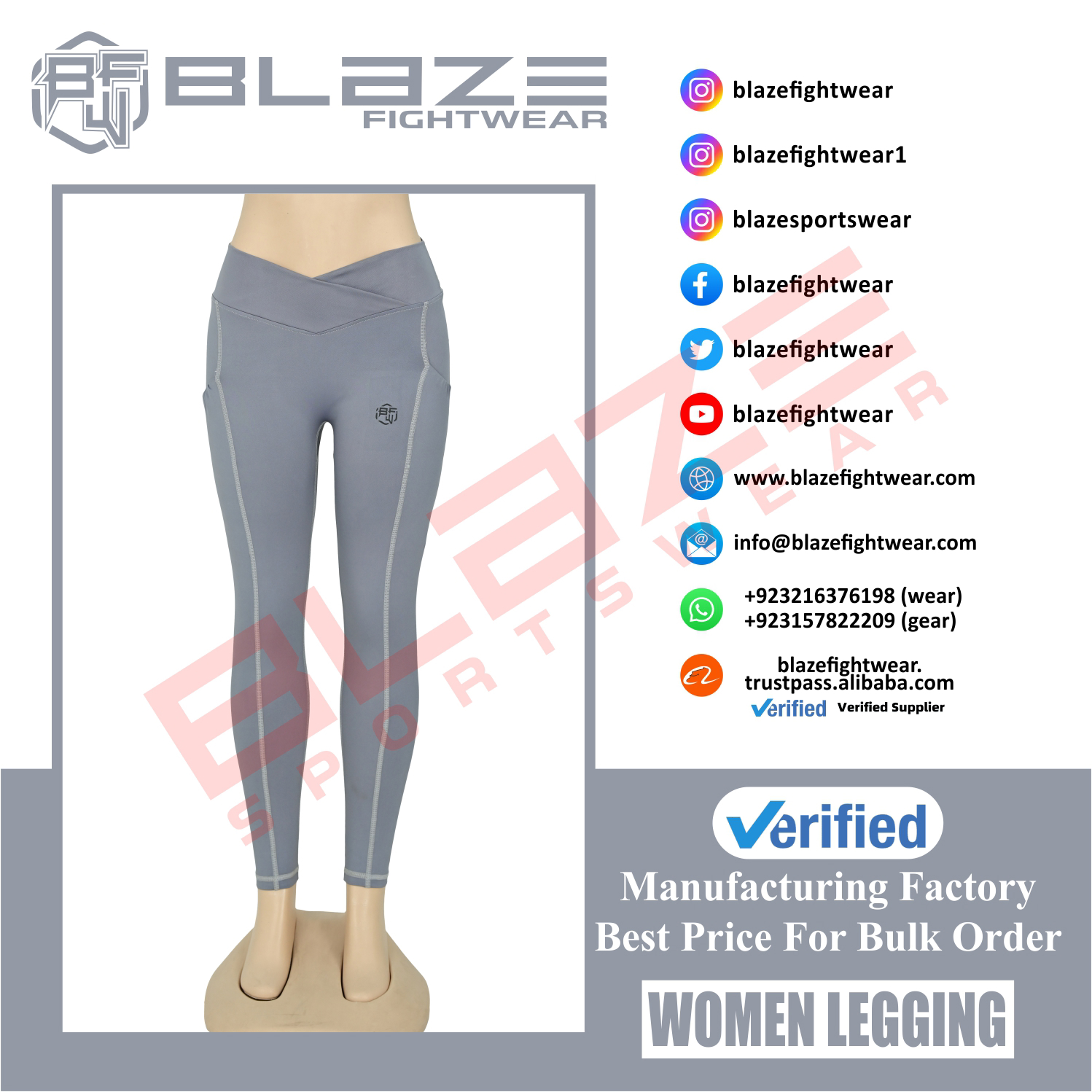 Customized High Waist Workout Sports Yoga pants Breathable Sweat Wicking Leggings  - view 15