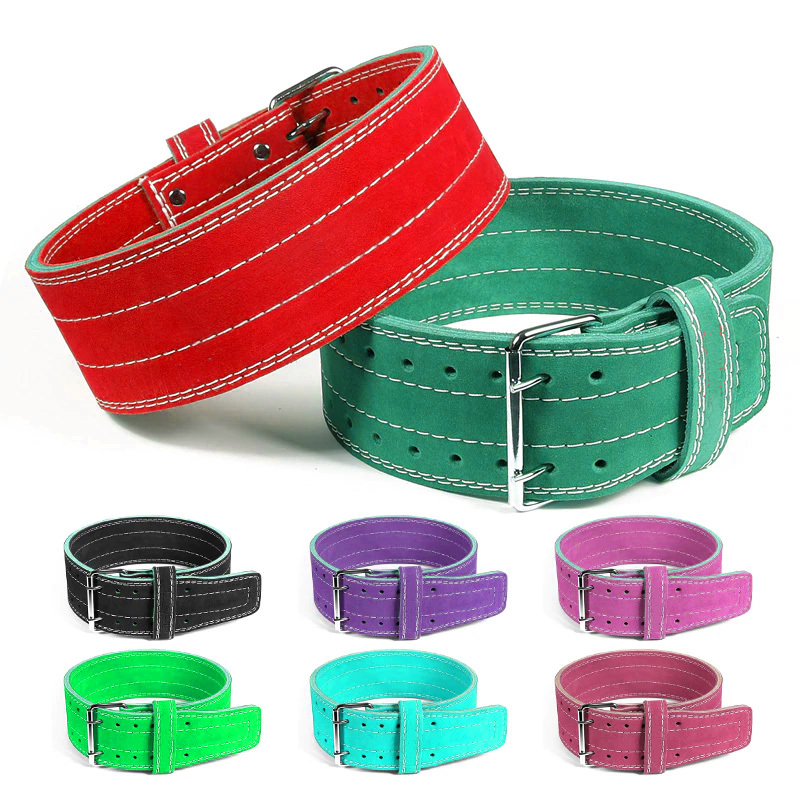 GENUINE LEATHER WEIGHT LIFTING POWER BELT - view 3