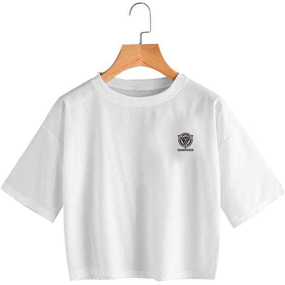 Customized Crop Tshirt 100% Cotton