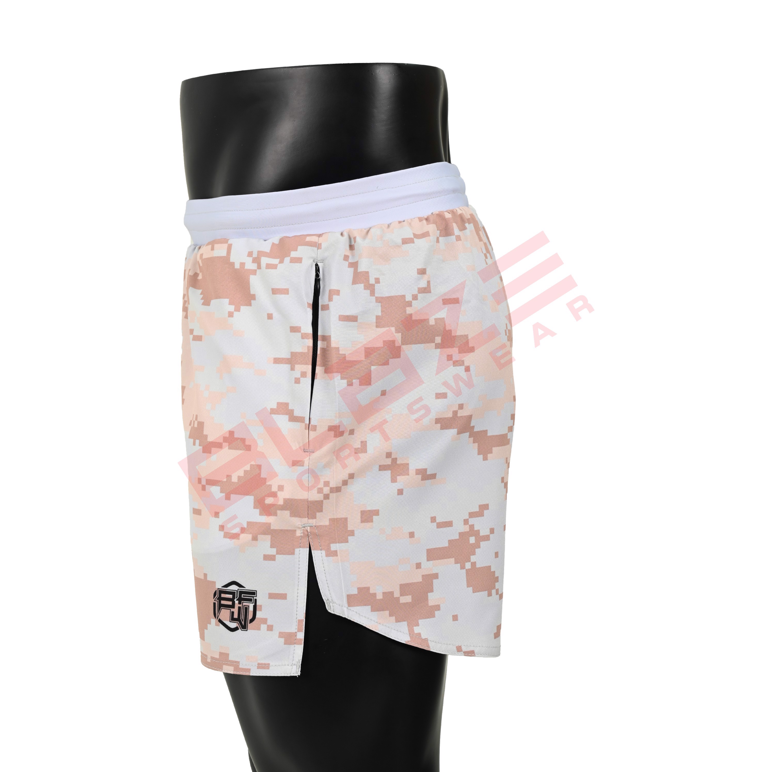 Lightweight Workout Shorts regular fit Gym Shorts for Men with Zipper Pockets sublimation printed - view 21
