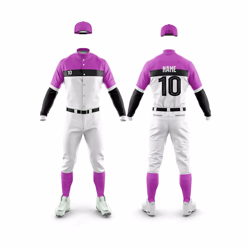 New Wholesale Custom design Youth Baseball uniform High Quality Baseball Uniform - view 3