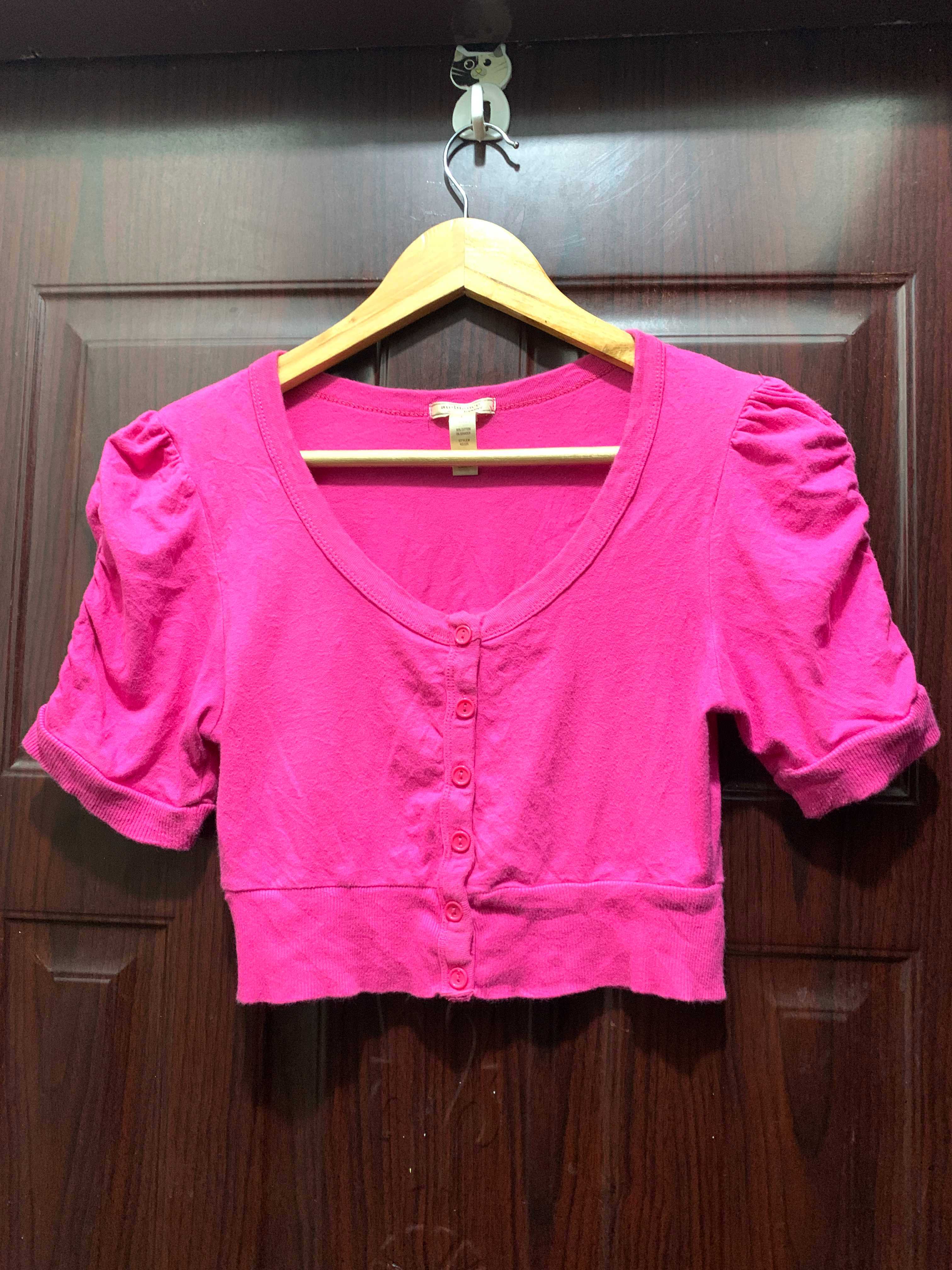 Pink Crop Top For Girls - view 2