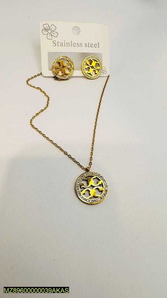 Beautiful Pendant Gold Set For Girls - view 6