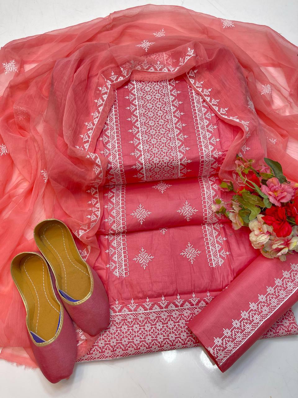 Multani Embroidery Suit For Women