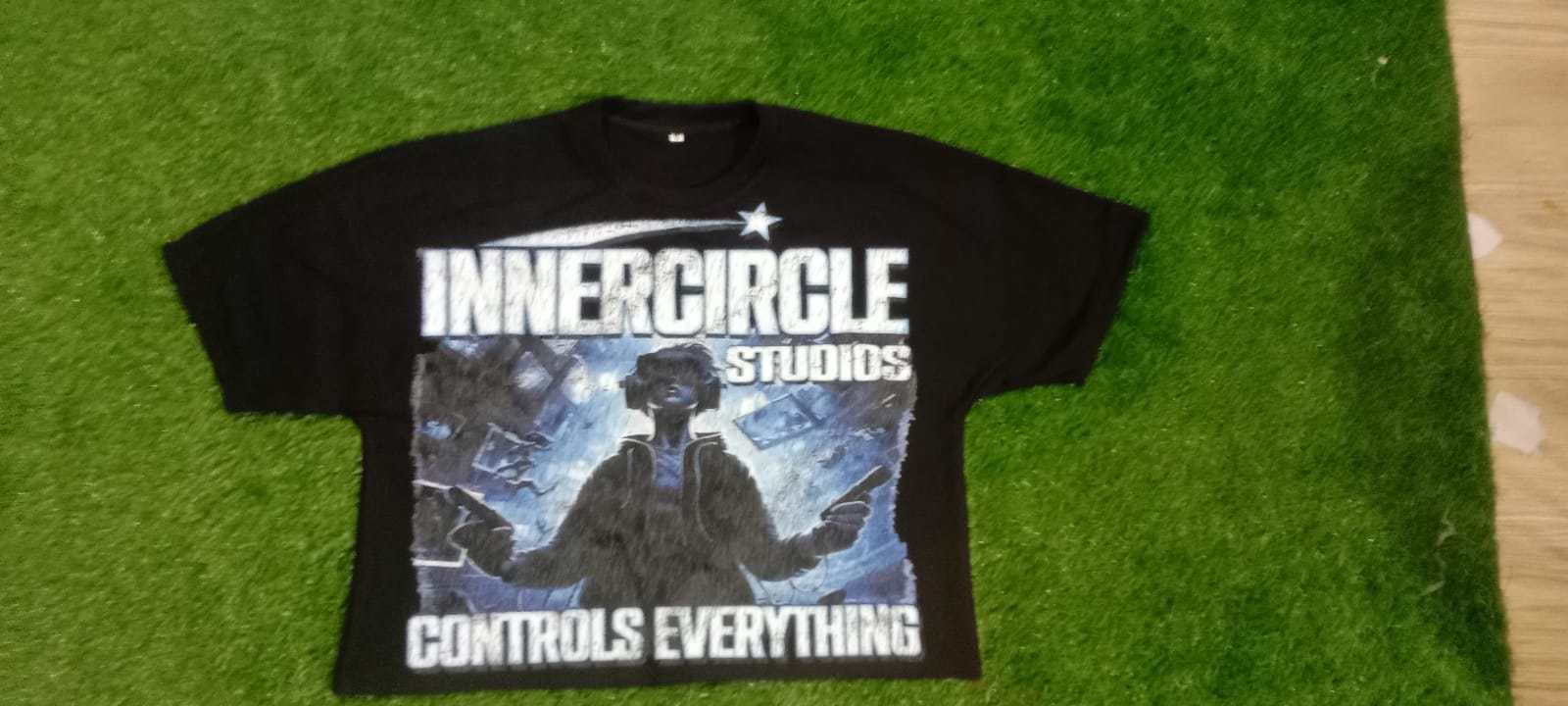 Custom printed shirt for fashion wear with customize design and printing Boxy crop oversized t-shirt - view 4