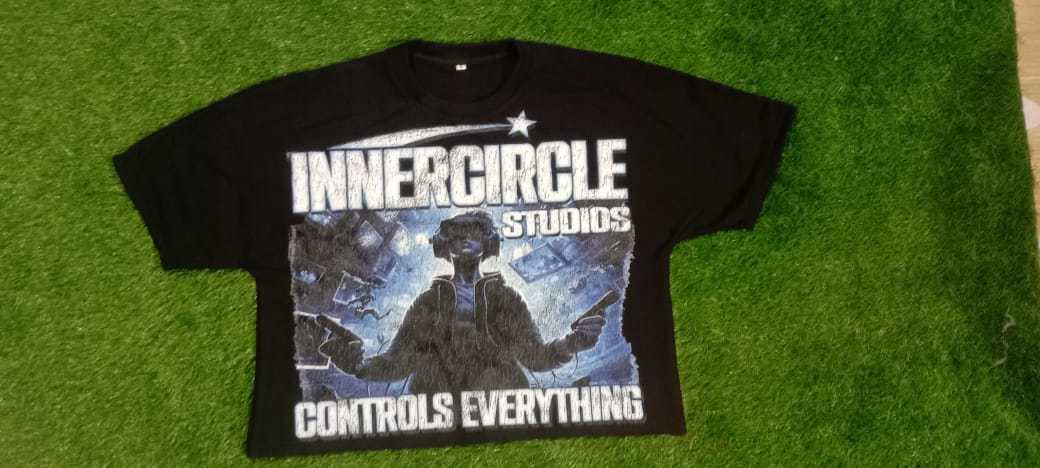 Custom printed shirt for fashion wear with customize design and printing Boxy crop oversized t-shirt - view 5