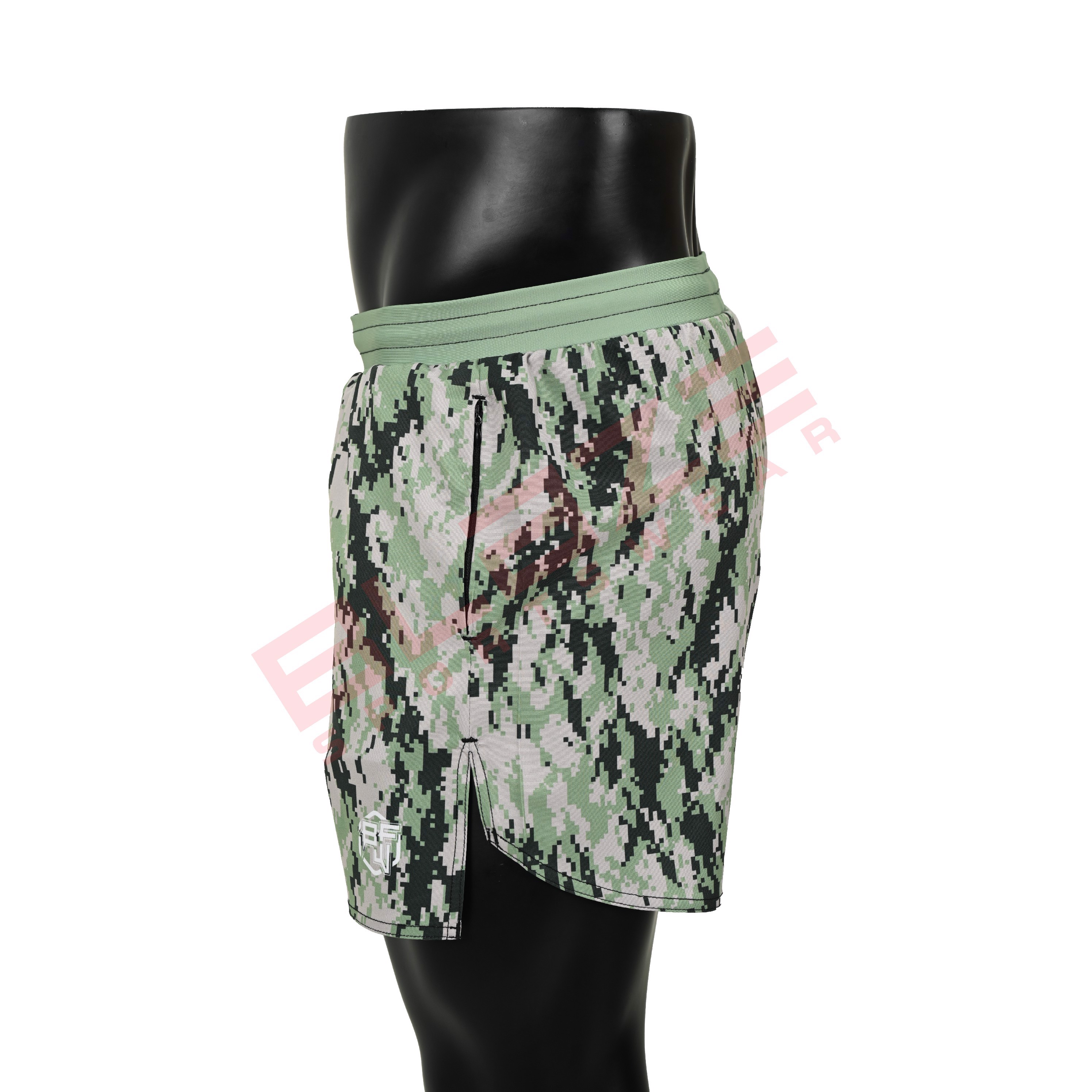 Lightweight Workout Shorts regular fit Gym Shorts for Men with Zipper Pockets sublimation printed - view 2
