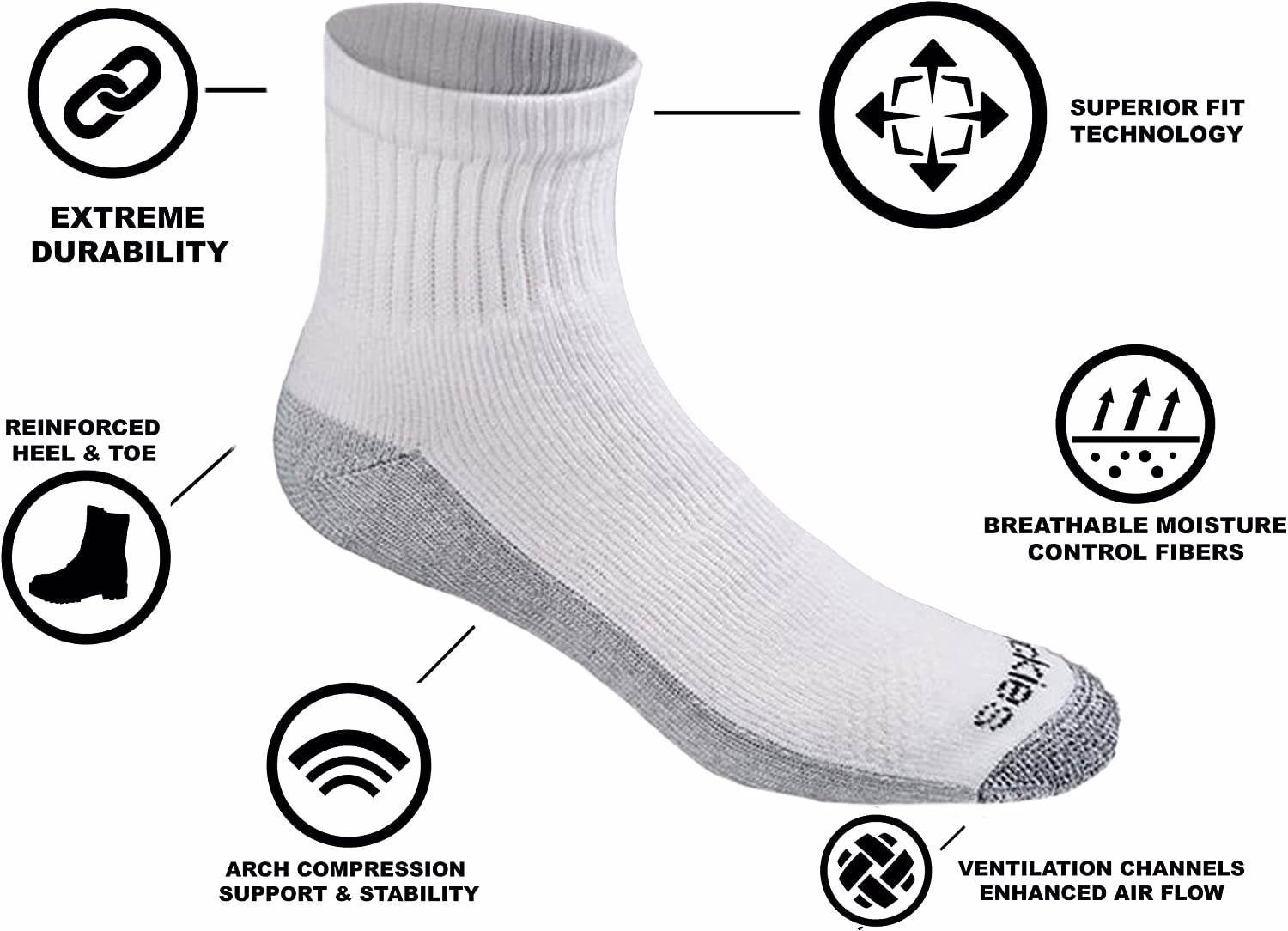 Dickies Men’s Dri-tech Moisture Control No Show Socks - view 4