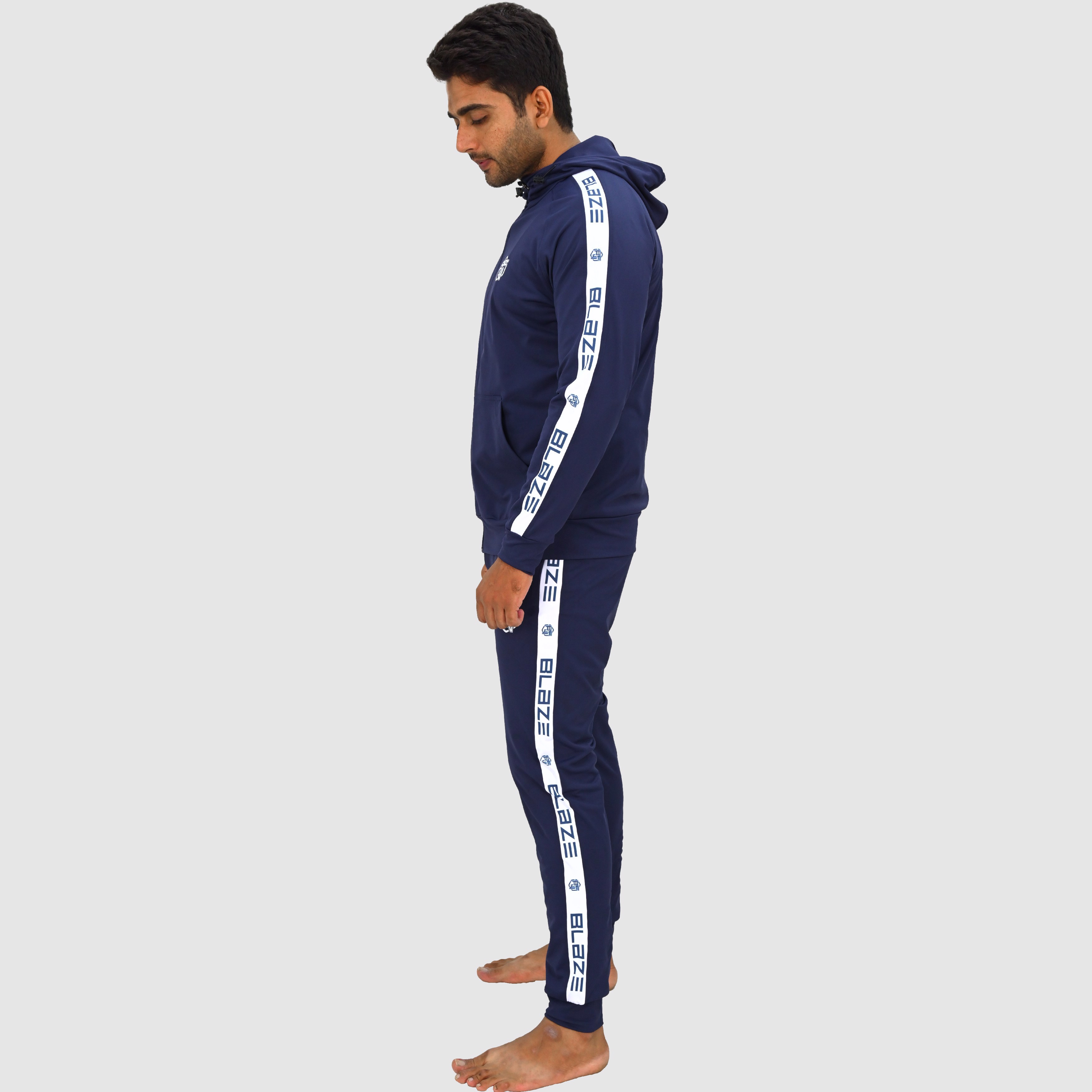 Custom Design Men's Knitted Tracksuit Sublimation Fashion Slim Fit with Sleeve Name Panel Print OEM  - view 2