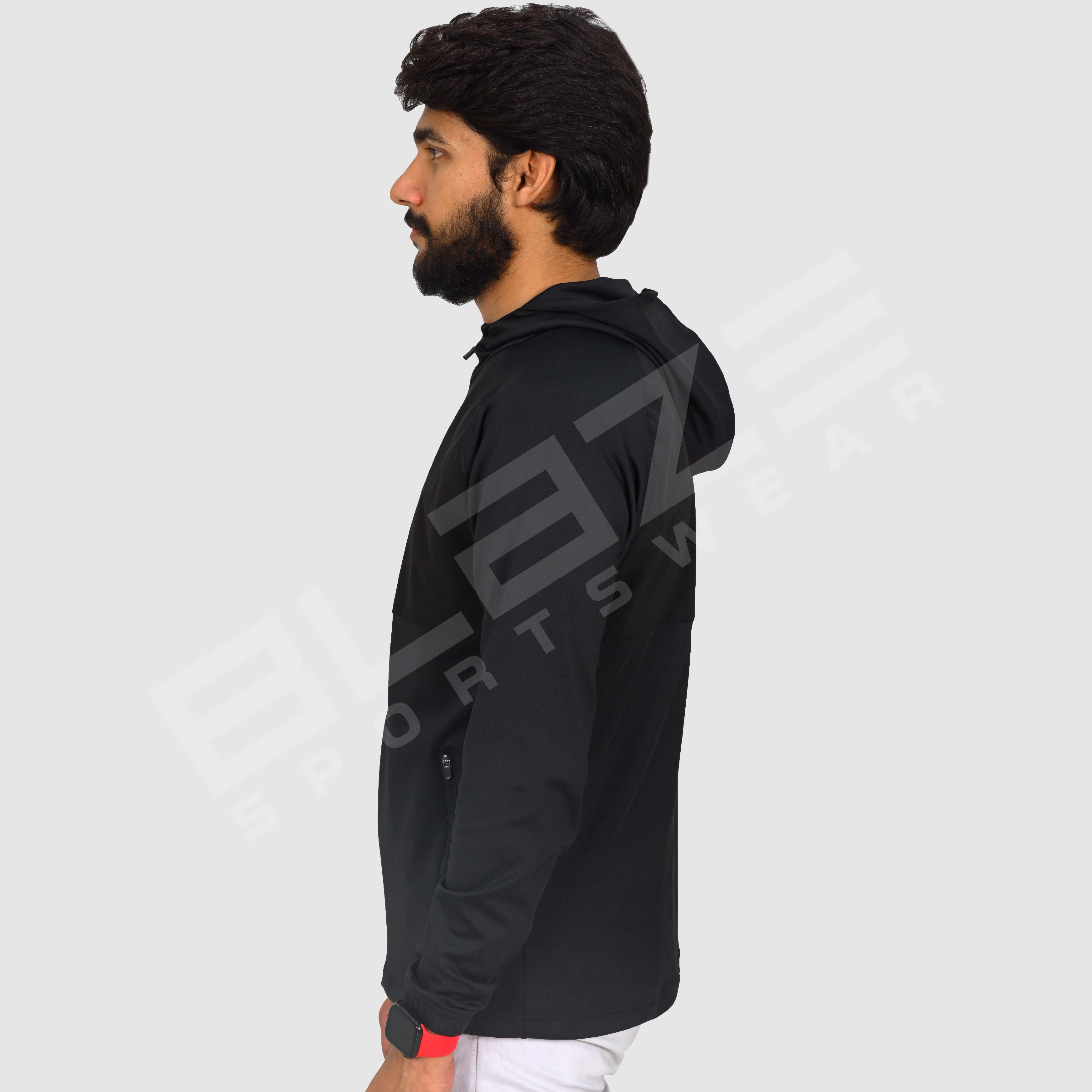 Customize Hoodie  with secure zipper pockets. Ideal for activewear and casual comfort Sweatshirt   - view 2