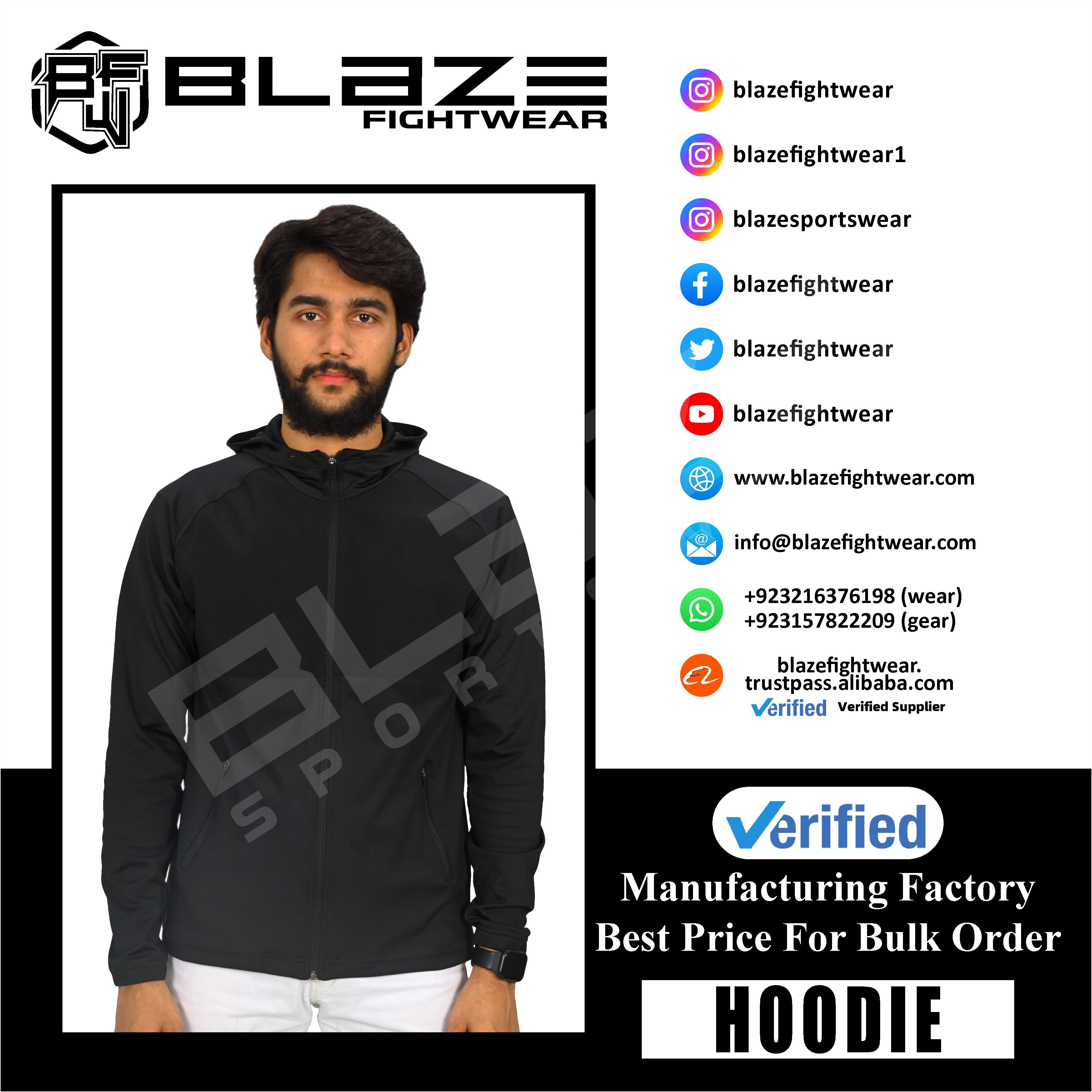 Customize Hoodie  with secure zipper pockets. Ideal for activewear and casual comfort Sweatshirt   - view 8