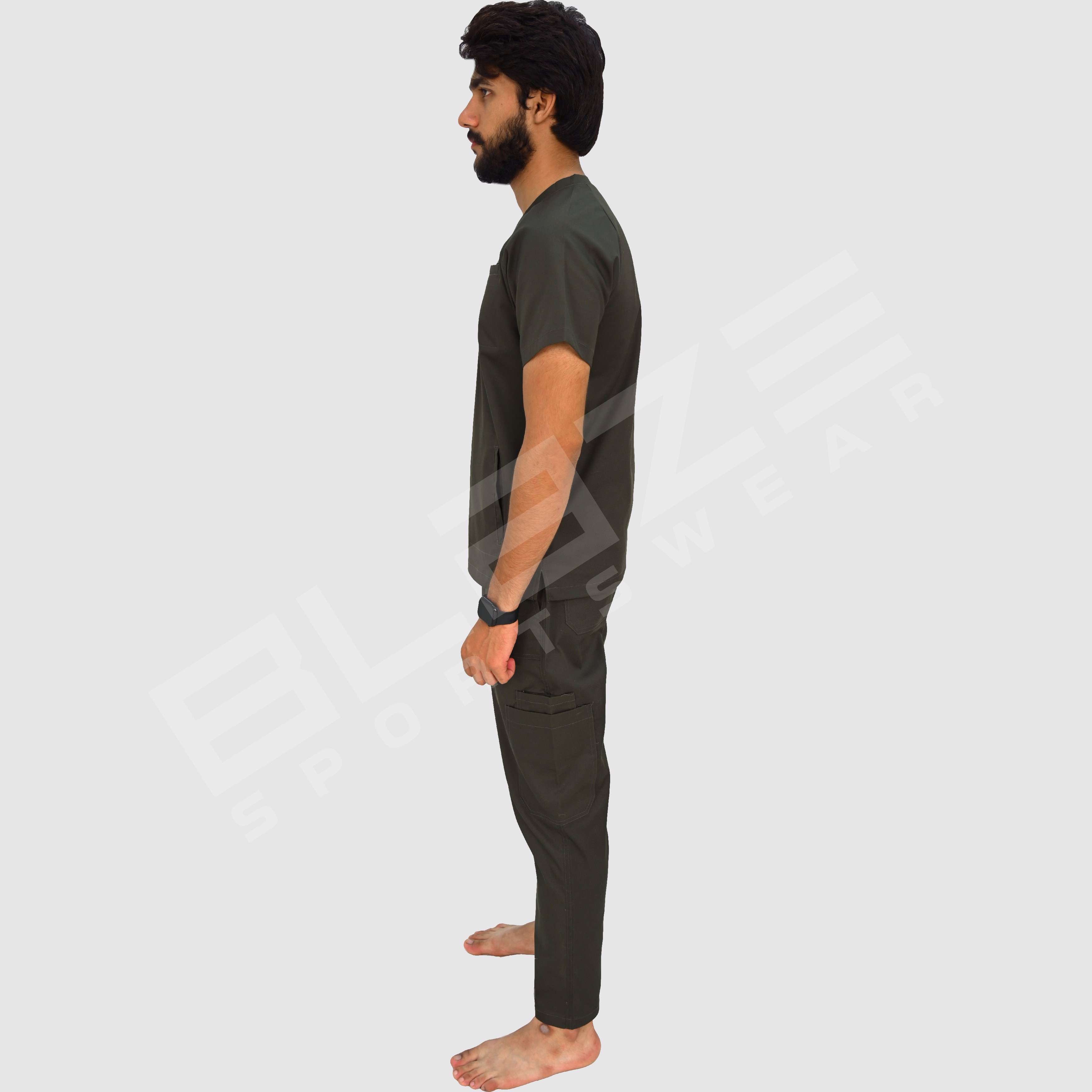  Custom-made Premium scrub suit with pockets for healthcare professionals. Breathable, durable. - view 2