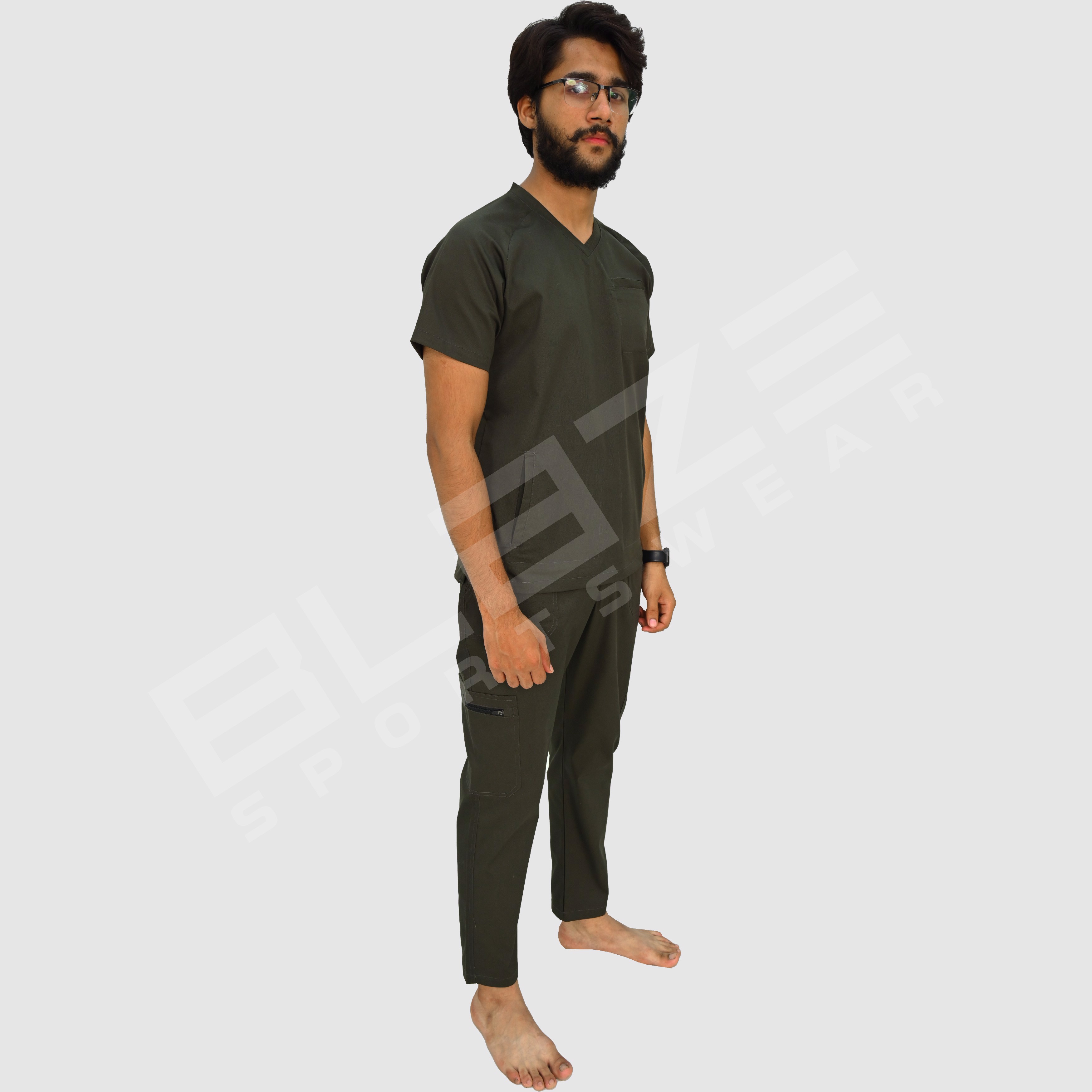  Custom-made Premium scrub suit with pockets for healthcare professionals. Breathable, durable. - view 4