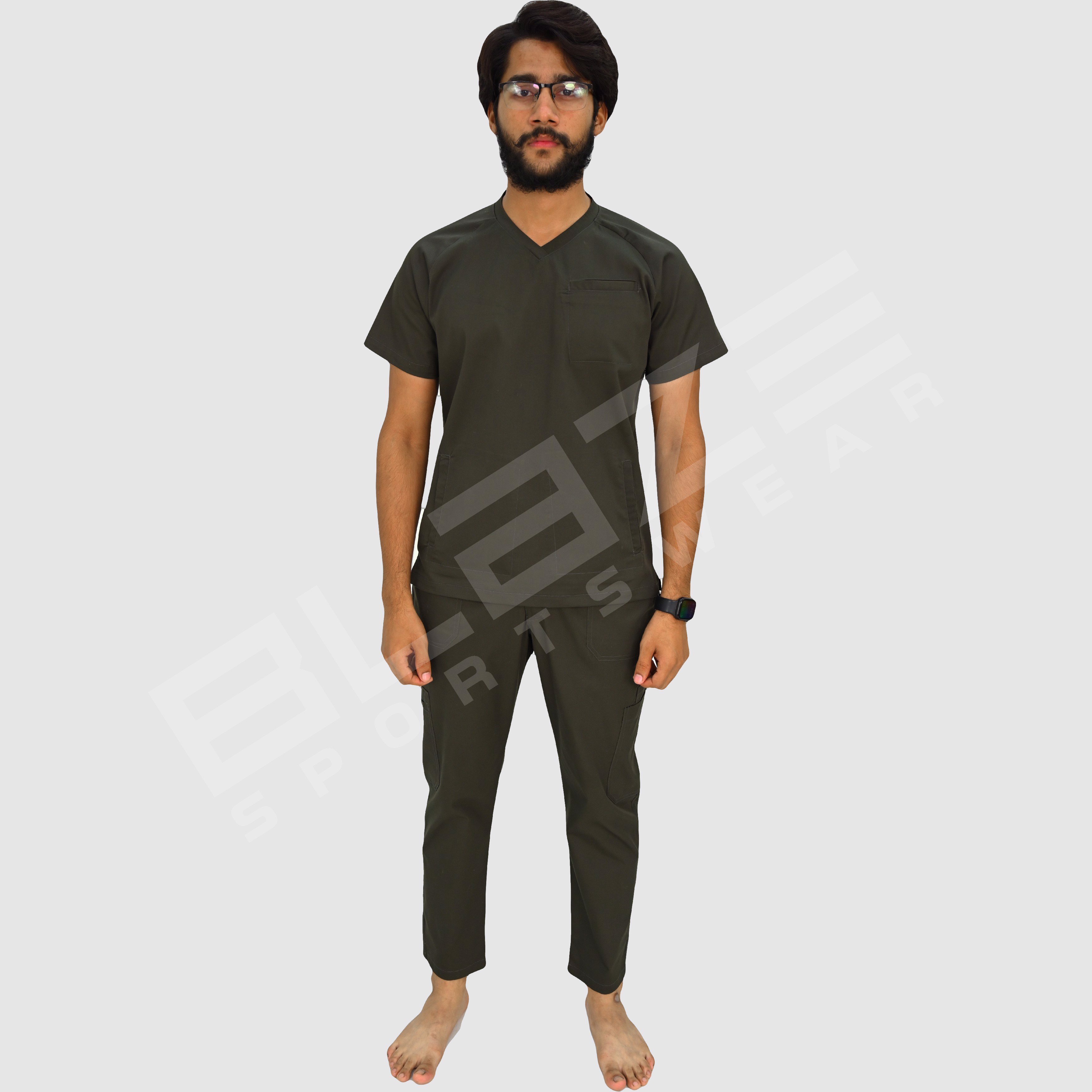  Custom-made Premium scrub suit with pockets for healthcare professionals. Breathable, durable. - view 5