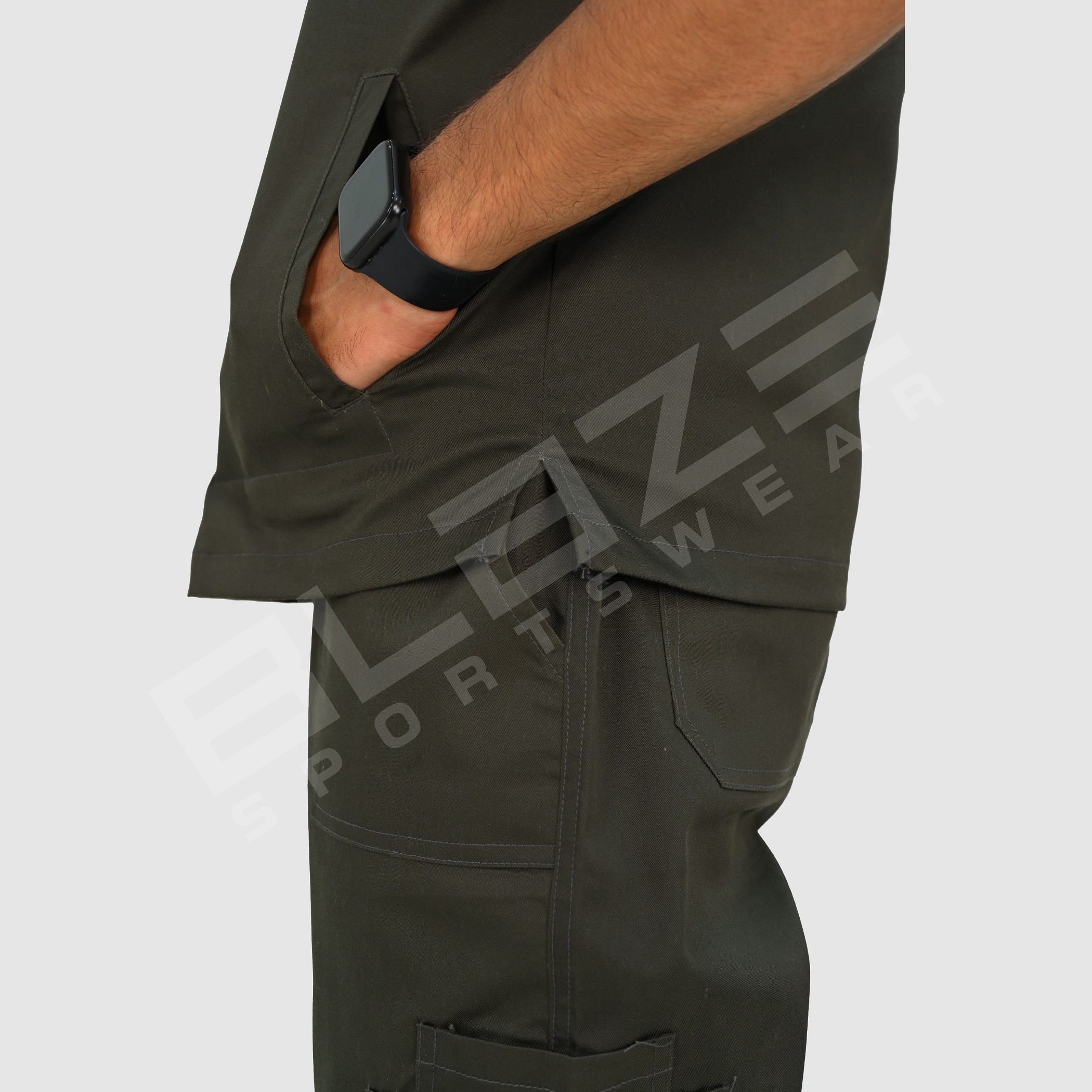  Custom-made Premium scrub suit with pockets for healthcare professionals. Breathable, durable. - view 15